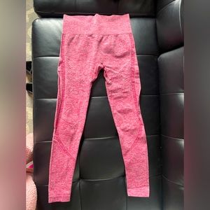 Small pink workout leggings